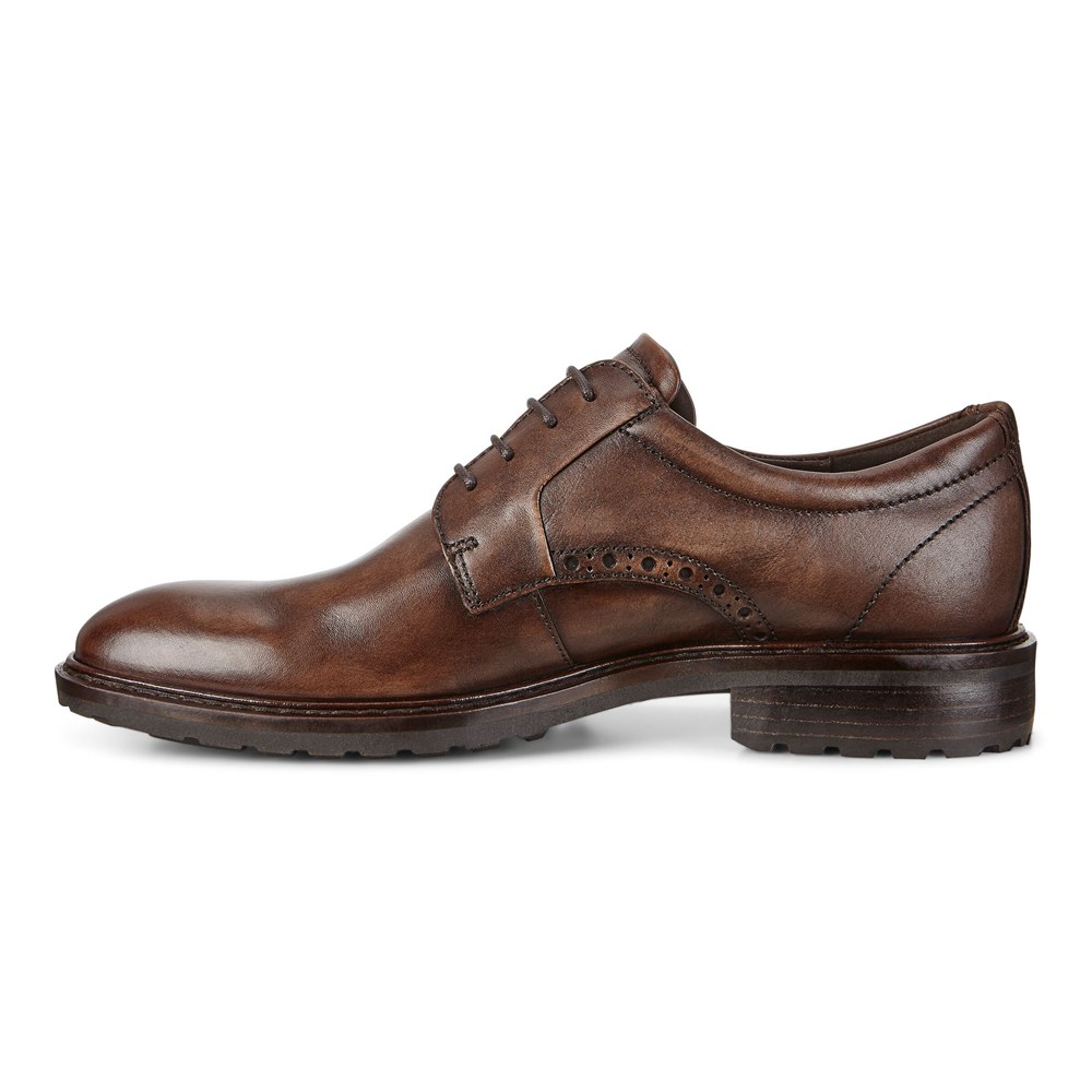 ECCO Mens Dress Shoes Brown - Vitrus I Plain Toe Tie - TPW-695487